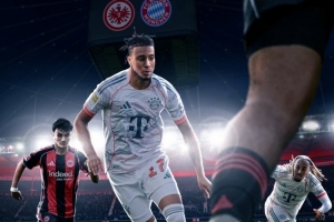 硬仗！拜仁发布客战法兰克福海报：奥利塞带球推进