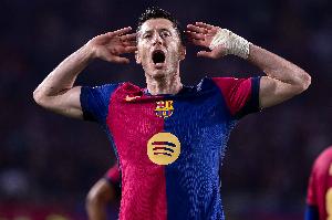 若莱万今晚进球，布鲁日将成为欧冠第39支被他破门的球队