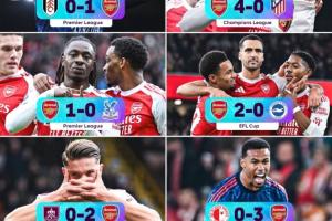 前无古人！阿森纳本轮若再零封+赢球，将刷新英格兰足球历史纪录