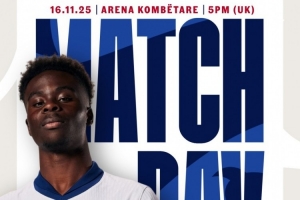 收官战！英格兰发布对阵阿尔巴尼亚海报：萨卡单人出镜