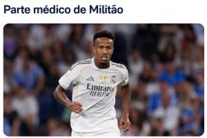 友谊赛受伤！皇马官方：米利唐右腿内收肌损伤，伤缺时间有待观察