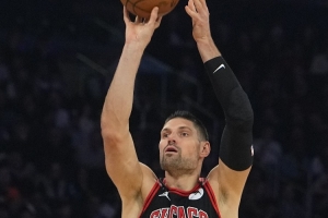 武切维奇第67场比赛0罚球拿到20+ 历史第二多 仅次于克莱