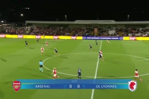 【集锦】女足欧冠-鲁索破门杜莫奈双响 里昂女足2-1阿森纳女足