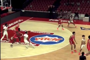 文班18岁的弟弟奥斯卡正效力于法国联赛，跟哥哥比起来很普通