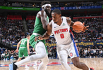 杜伦24+17布朗空砍41分活塞送绿军三连败